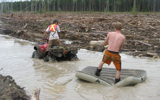 Tractor Rafting